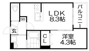 リエート大橋町の物件間取画像